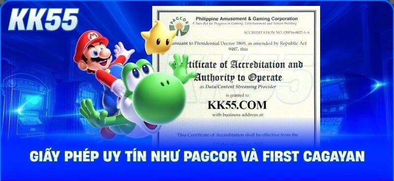 Giấy phép hoạt động KK55 - Nền tảng hợp pháp minh bạch image1