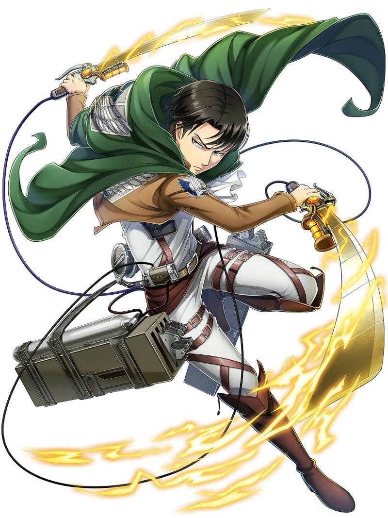 Ảnh Levi Ackerman áo choàng xanh bay trong gió lộng