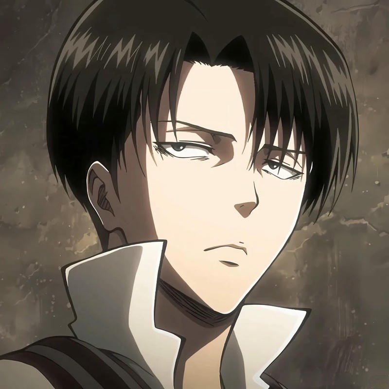 Ảnh Levi Ackerman chân dung biểu cảm vô cảm đặc trưng