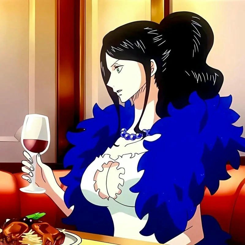 Top 90+ ảnh Nico Robin đẹp, ngầu và quyến rũ nhất One Piece Ảnh Nico Robin cầm ly rượu vang sang chảnh quý phái cực