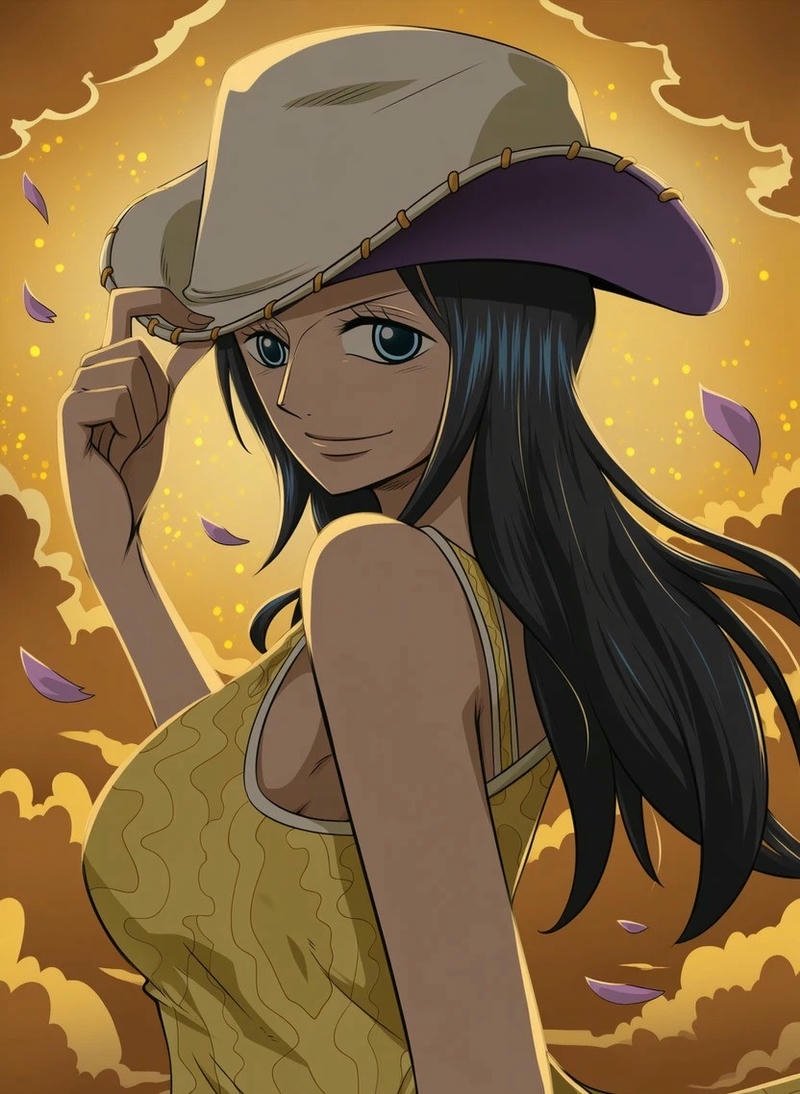 Top 90+ ảnh Nico Robin đẹp, ngầu và quyến rũ nhất One Piece Ảnh Nico Robin đội mũ cao bồi thời Alabasta đầy hoài niệm
