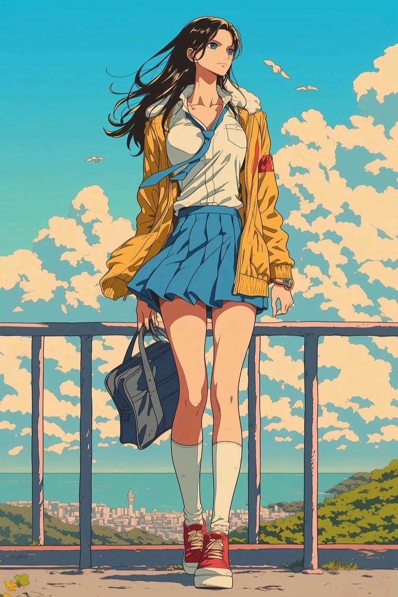 Top 90+ ảnh Nico Robin đẹp, ngầu và quyến rũ nhất One Piece Ảnh Nico Robin mặc quần jean áo thun năng động dạo phố phường