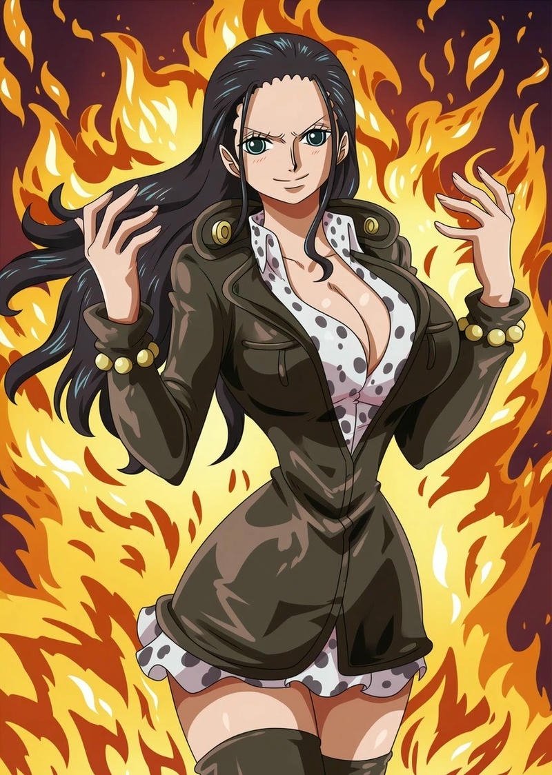 Top 90+ ảnh Nico Robin đẹp, ngầu và quyến rũ nhất One Piece Ảnh Nico Robin sử dụng năng lực trái ác quỷ giữa biển lửa
