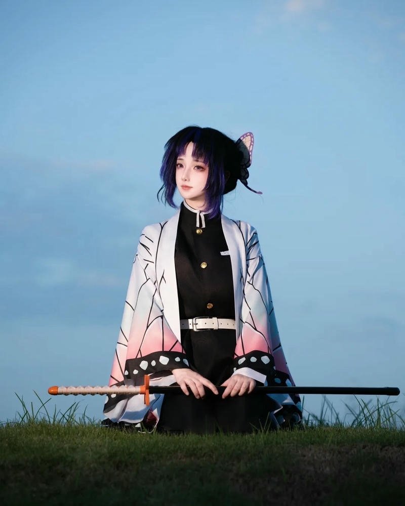 Cosplay Shinobu mái tóc đặc trưng tạo điểm nhấn riêng