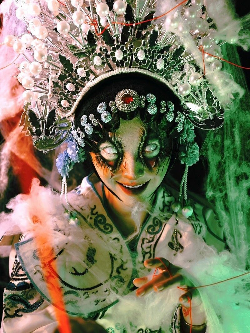 Cosplay ma tạo dáng độc lạ mang phong thái đáng sợ