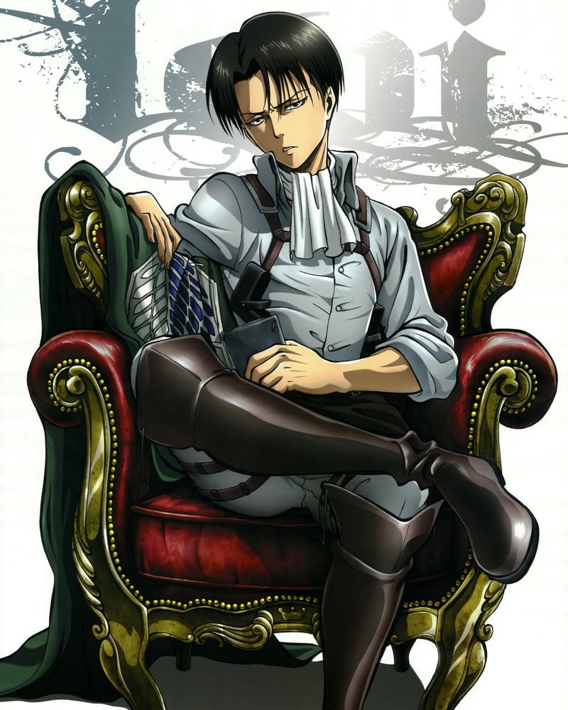 Đội trưởng Levi ngồi ghế vương giả thần thái lạnh lùng