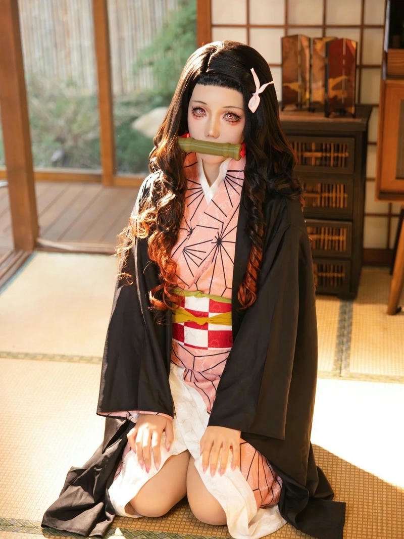 Nhân vật nezuko hóa thân với tạo hình sinh động