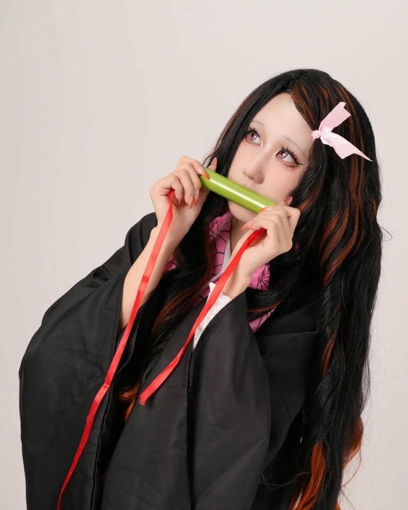 Phong cách cosplay nhân vật nezuko đầy sáng tạo