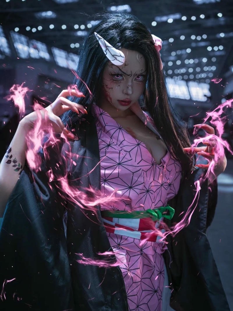 Trang điểm nezuko mang vẻ nhẹ nhàng đầy sức sống