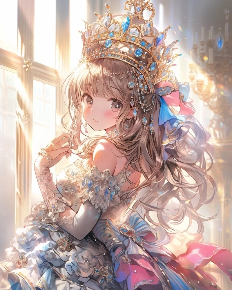 Ảnh anime công chúa lạnh lùng mang phong thái xa cách