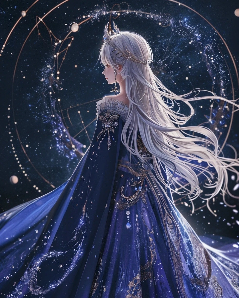 Ảnh anime công chúa lạnh lùng thể hiện vẻ đẹp cao quý