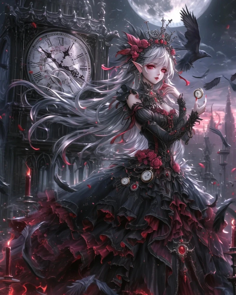 Ảnh anime công chúa lạnh lùng với biểu cảm lạnh lẽo