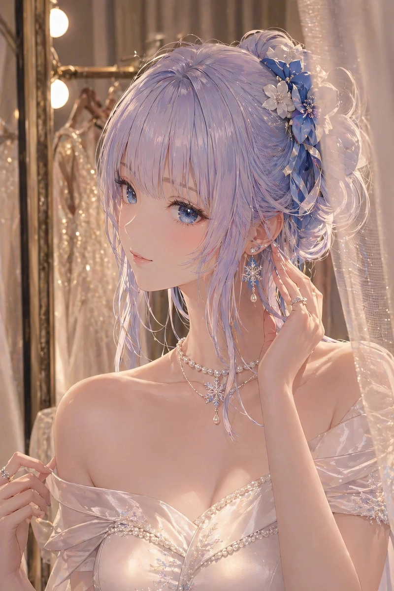 Ảnh anime công chúa lạnh lùng với nét mặt trầm tĩnh