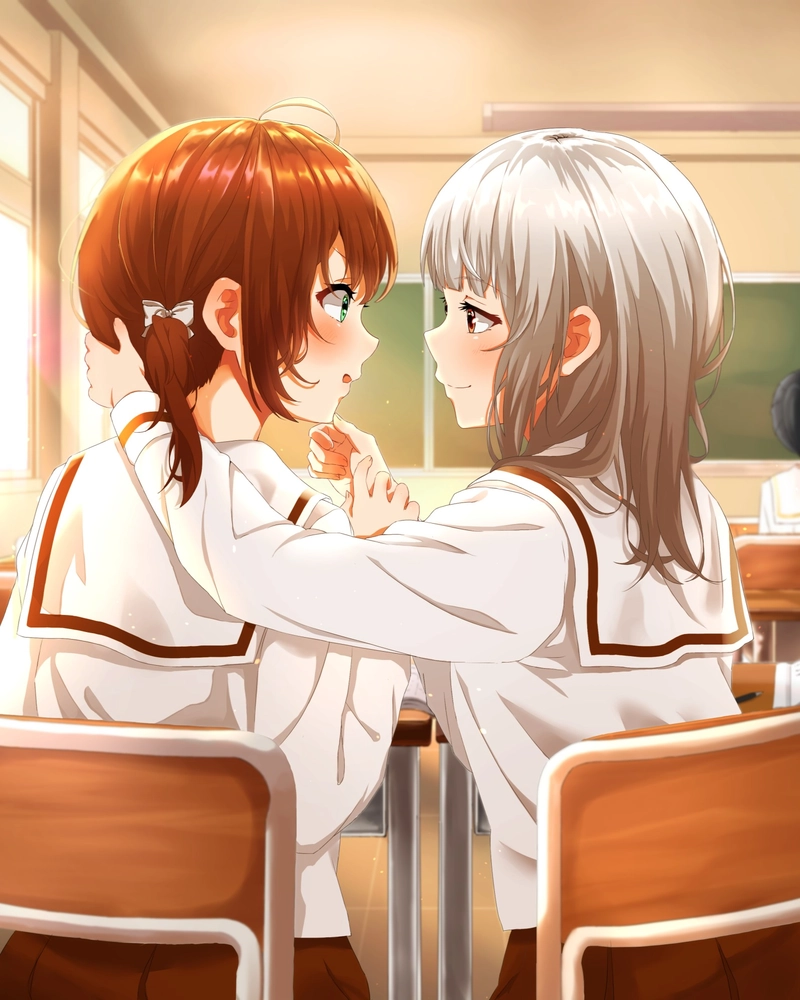 Ảnh anime học đường mang cảm giác nhẹ nhàng và thư giãn