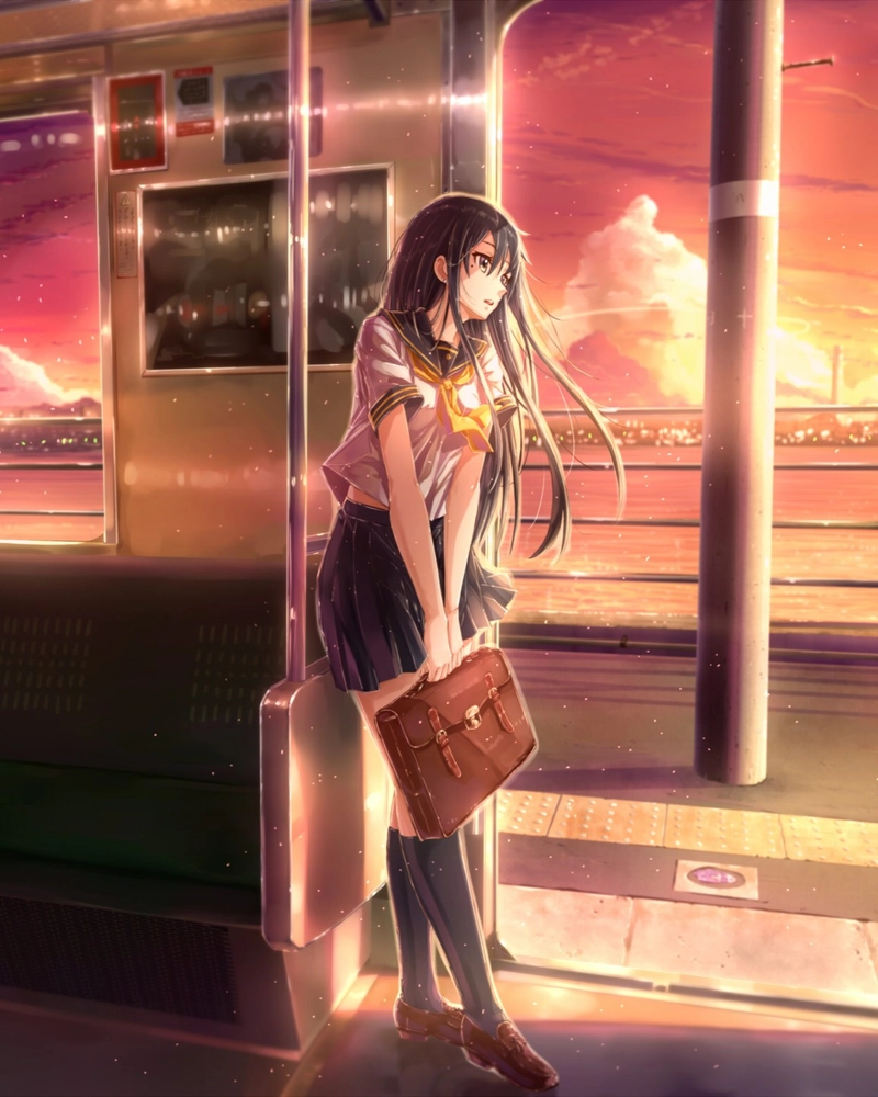 Ảnh anime học đường thể hiện tinh thần trẻ trung nổi bật