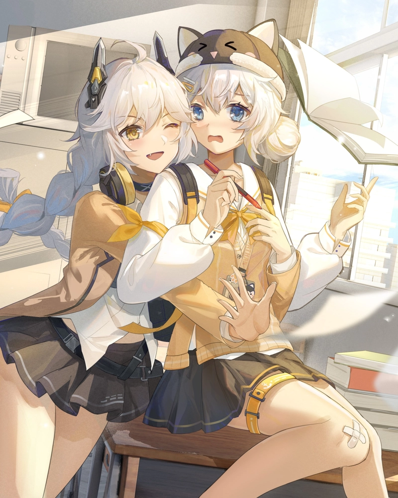 Ảnh anime học sinh mang nét đẹp trẻ trung đầy sức sống