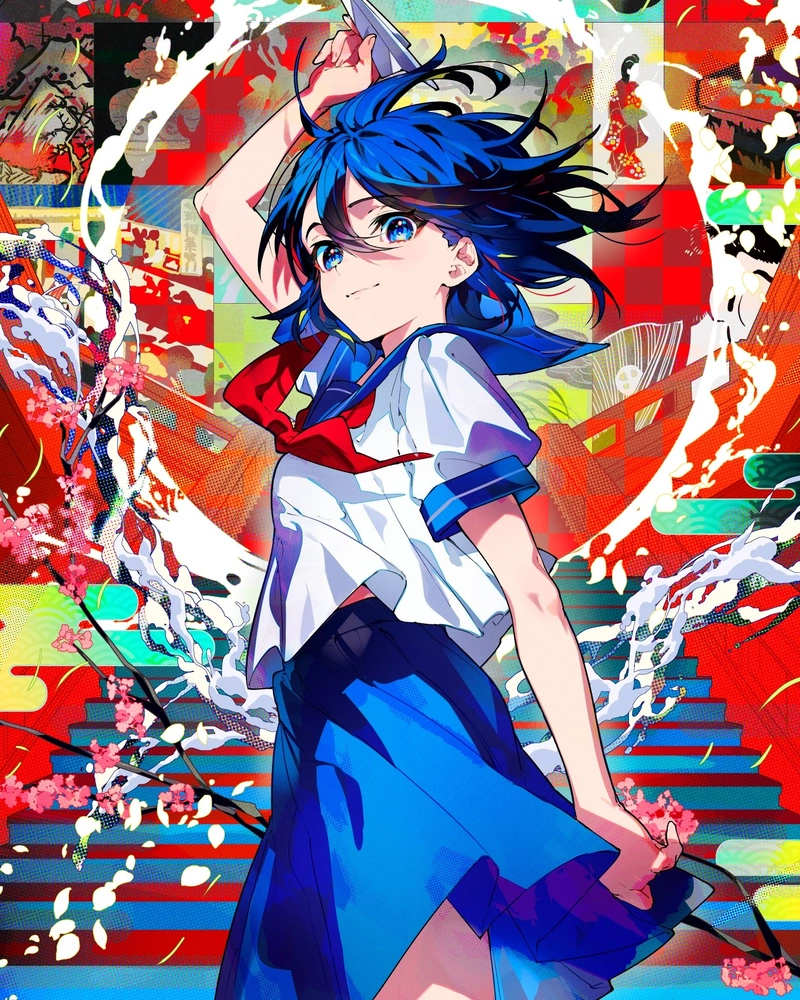Ảnh anime học sinh thể hiện cảm xúc chân thật gần gũi