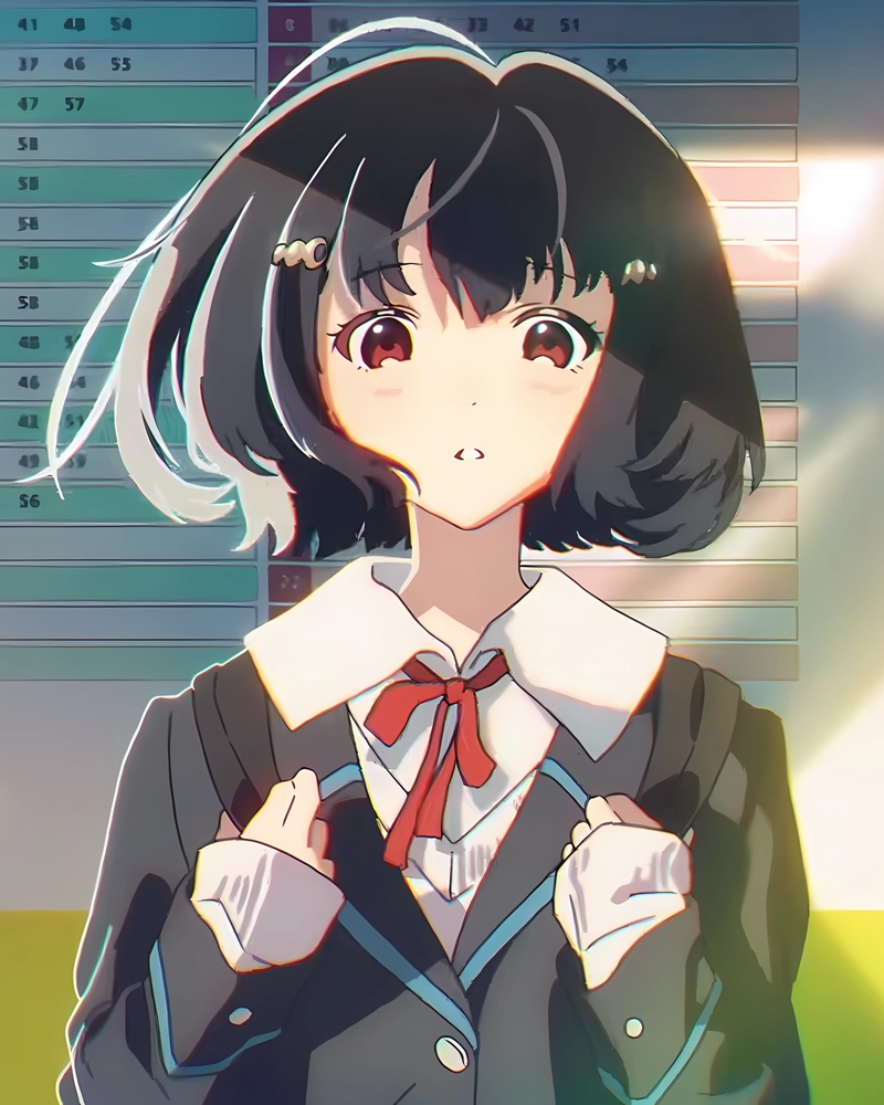 Ảnh anime học sinh thể hiện sự trẻ trung và năng lượng