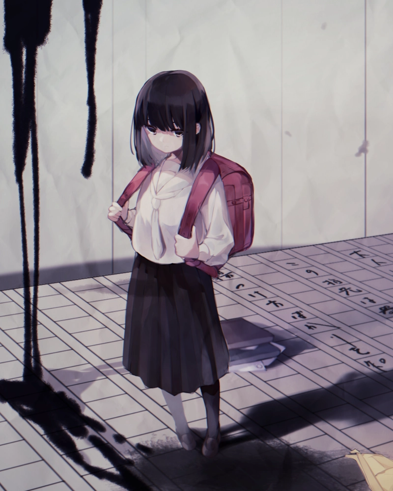 Ảnh anime học sinh trẻ trung với thần thái năng động