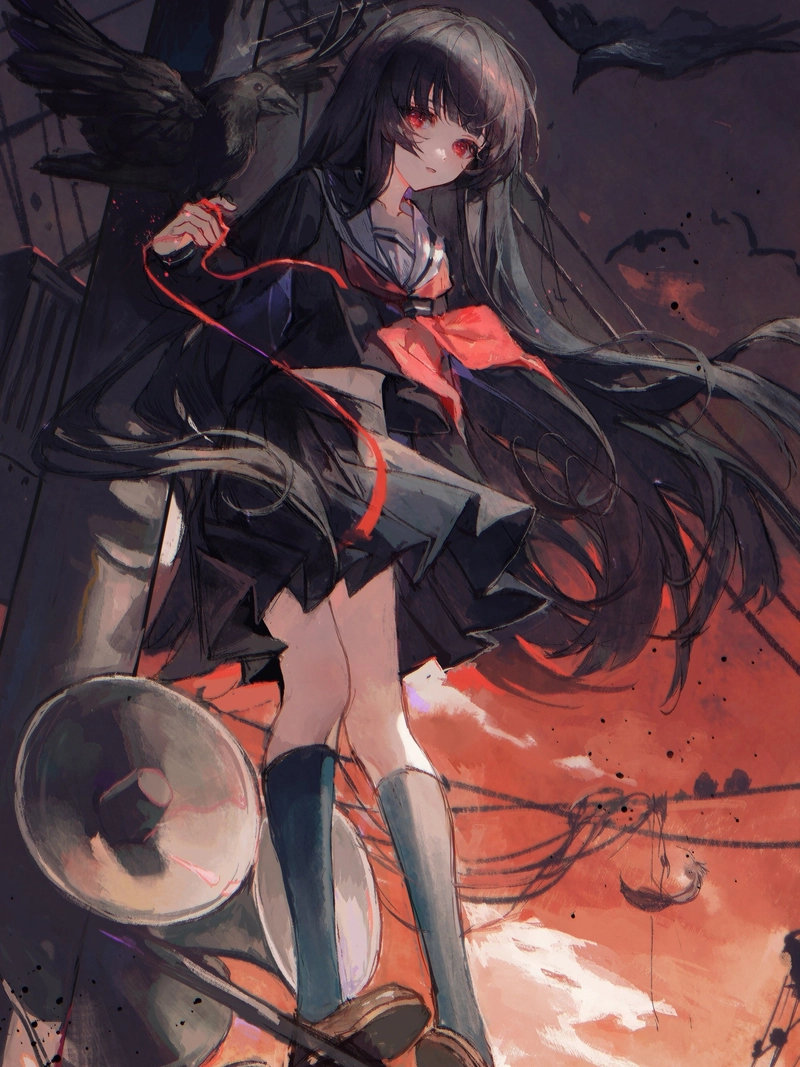 Ảnh anime học sinh với phong cách đơn giản nhưng cuốn hút