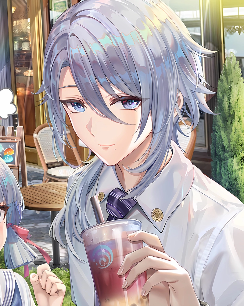Ảnh anime nam học sinh mang nét đẹp thanh lịch nhẹ nhàng