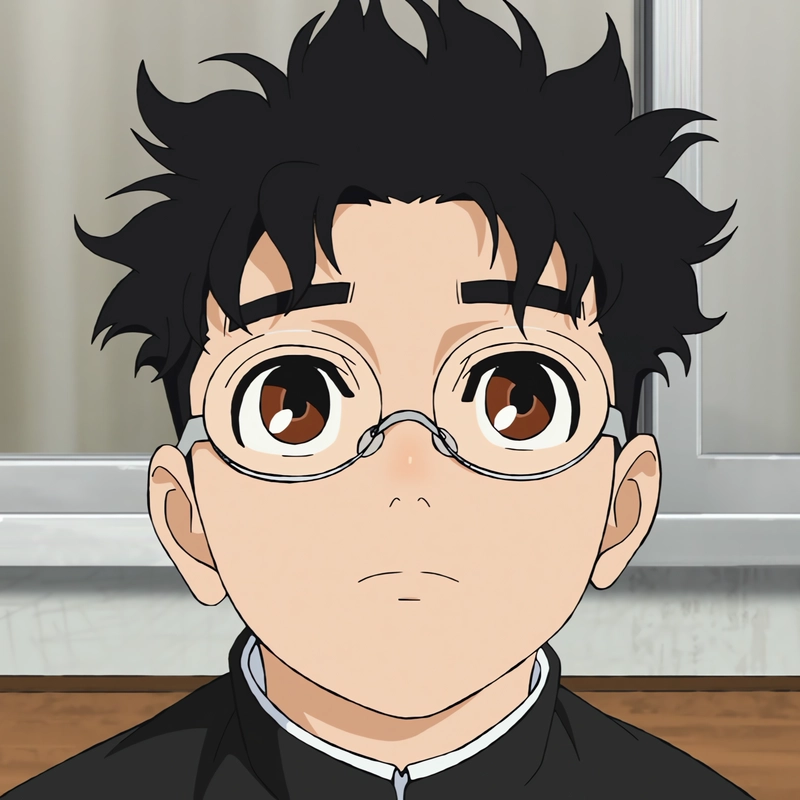 Ảnh anime nam học sinh mang vẻ ngoài cuốn hút tự nhiên