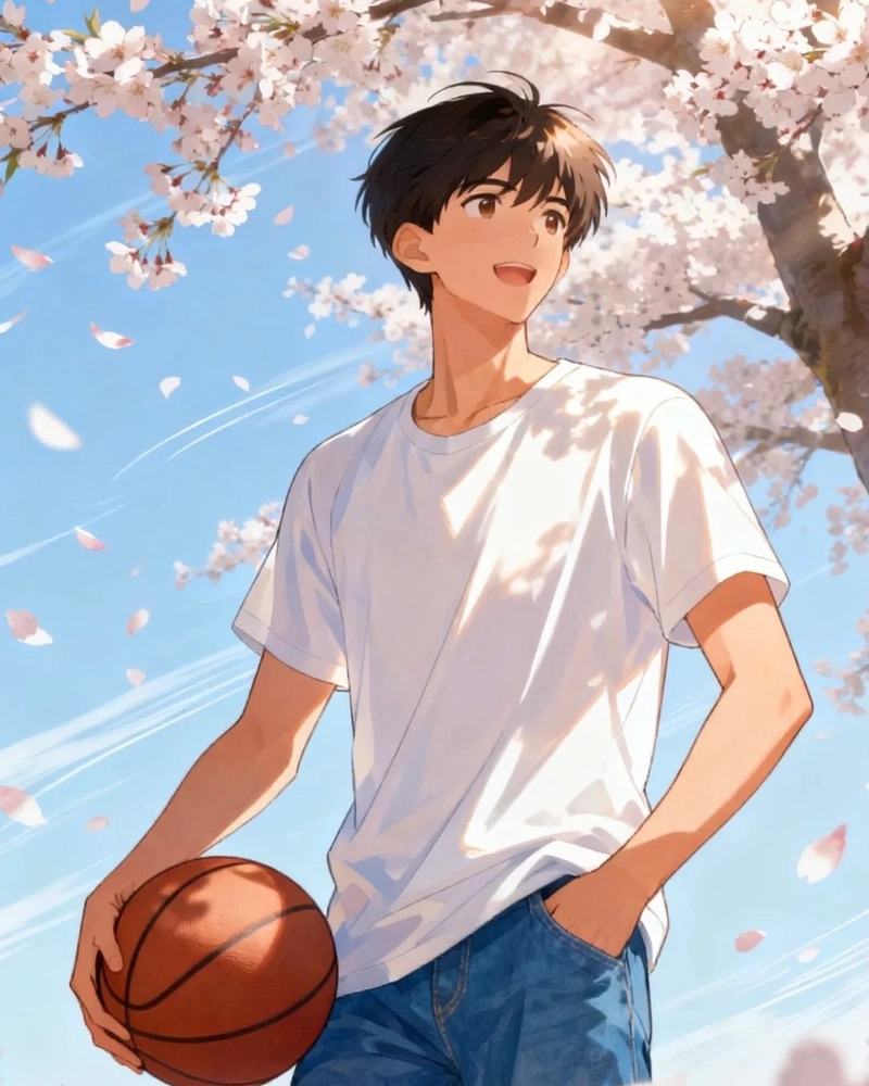 Ảnh anime nam học sinh với thần thái trầm lặng bí ẩn