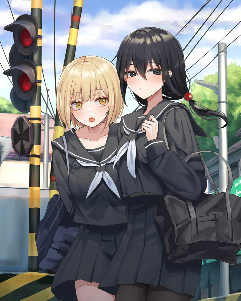 Ảnh anime nữ học sinh mang nét đẹp dịu dàng tinh khôi