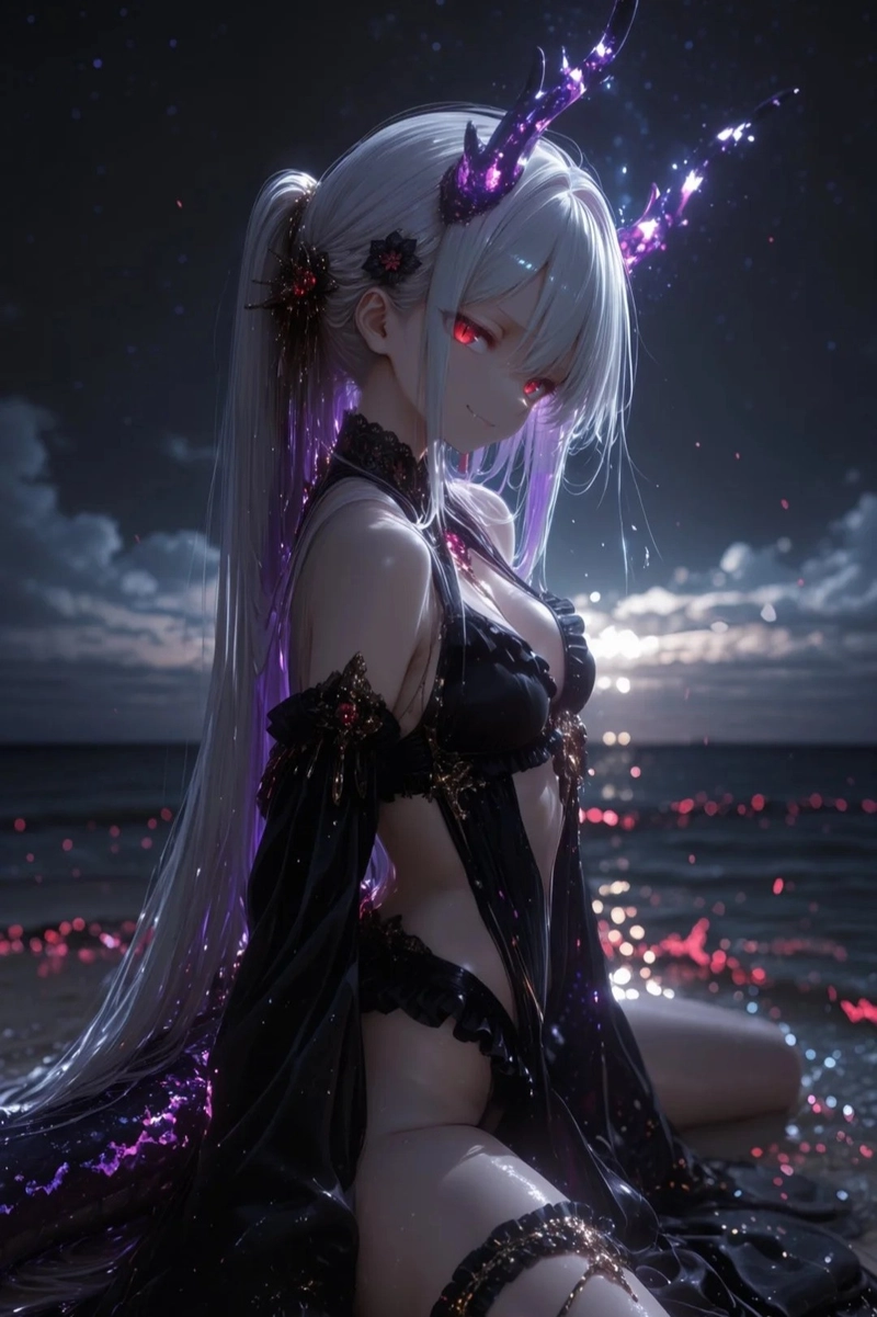 Ảnh công chúa anime lạnh lùng mang nét đẹp huyền bí