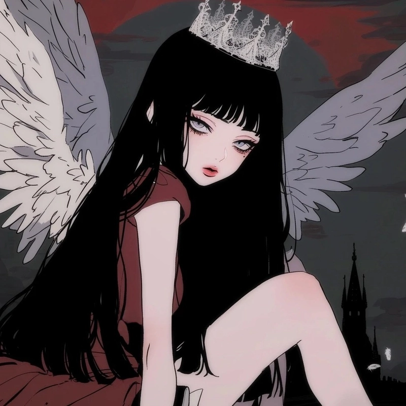 Ảnh công chúa anime lạnh lùng thể hiện vẻ đẹp cao quý