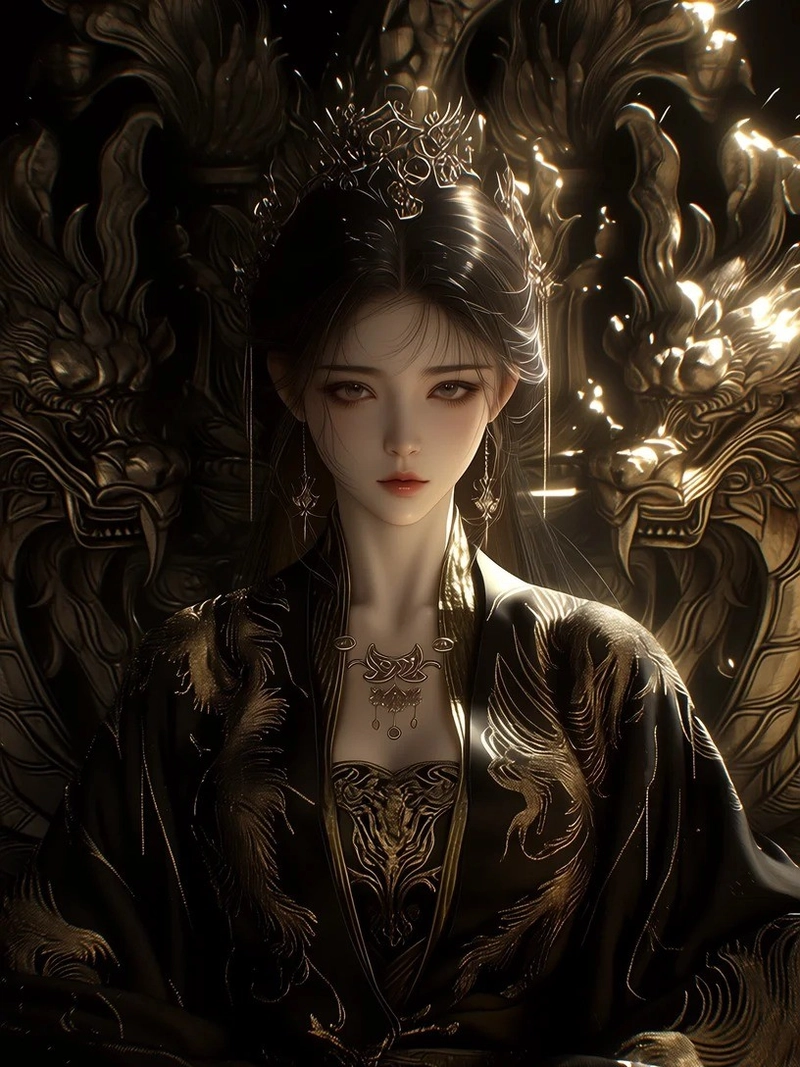 Hình ảnh công chúa anime lạnh lùng cùng nét sắc sảo