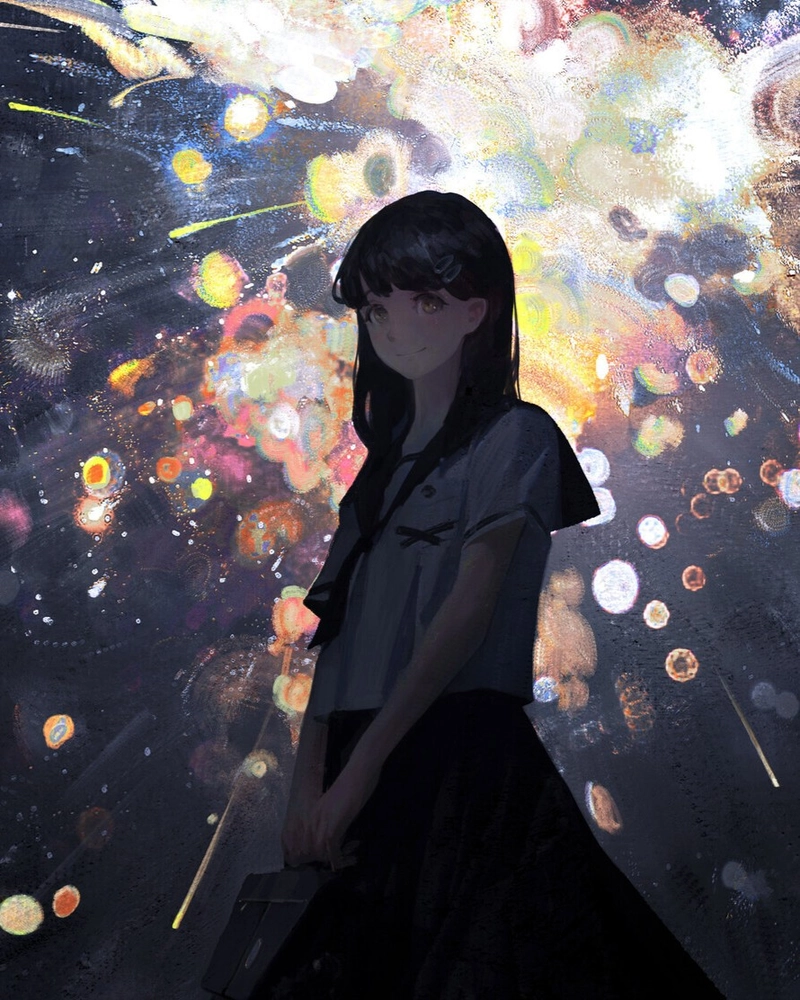 Hình anime đời sống học đường mang vẻ đẹp giản dị