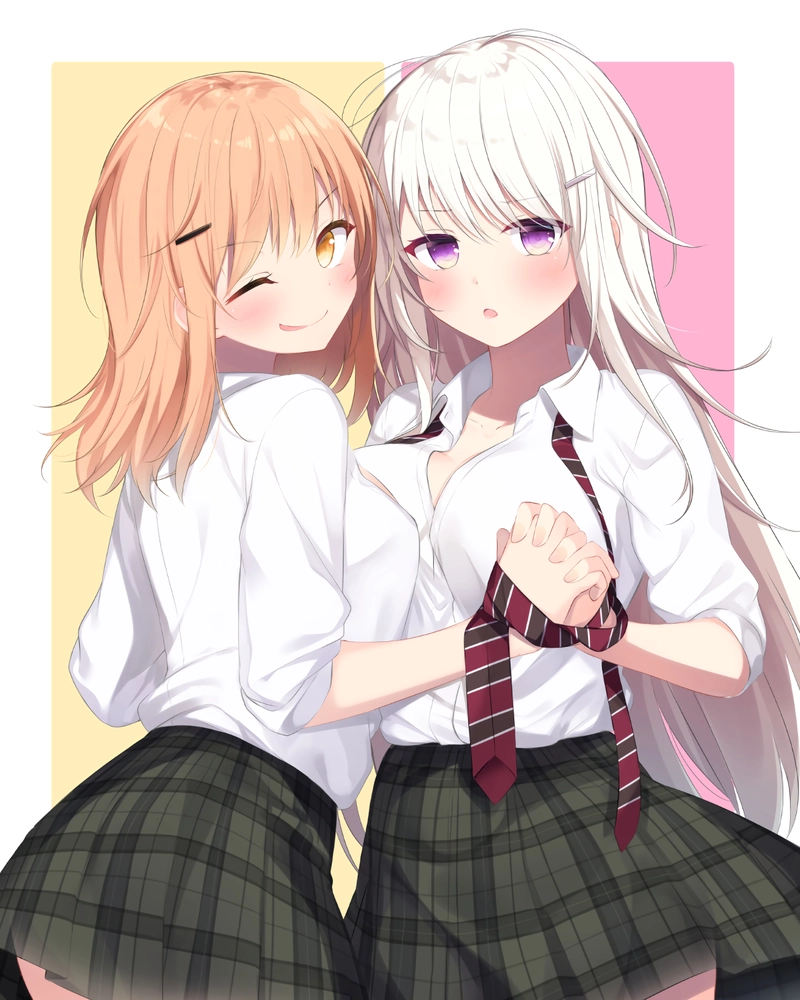 Hình anime nữ sinh mang phong thái tự nhiên duyên dáng