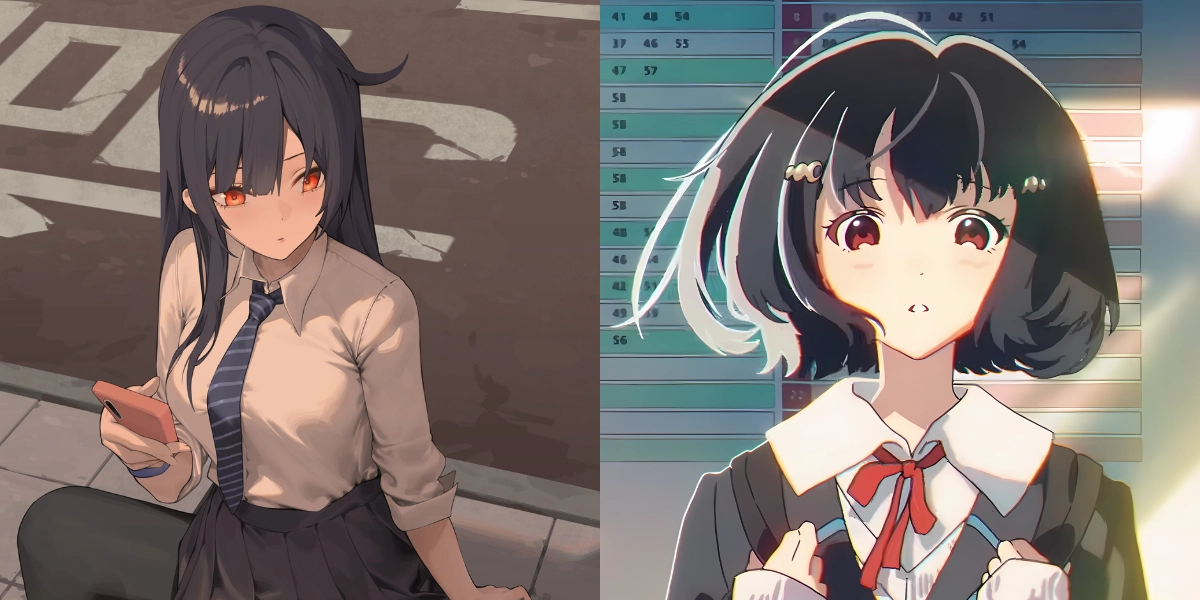 ảnh anime nữ học sinh thumbnail