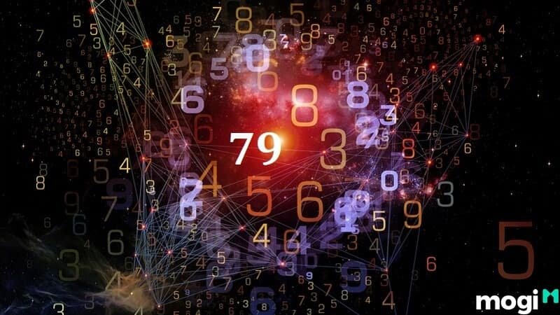 Hình ảnh một biểu đồ Linh Số với con số 79, biểu thị hung tinh