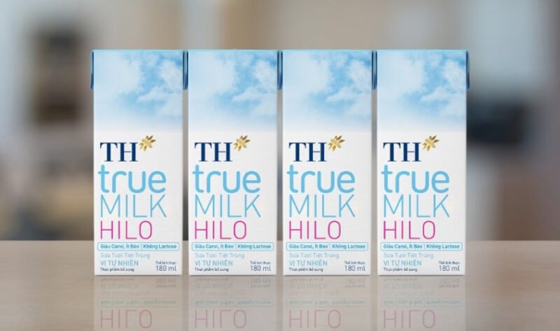 Sữa tươi TH true MILK Hilo không đường, lễ vật tinh khiết dâng lên bàn thờ