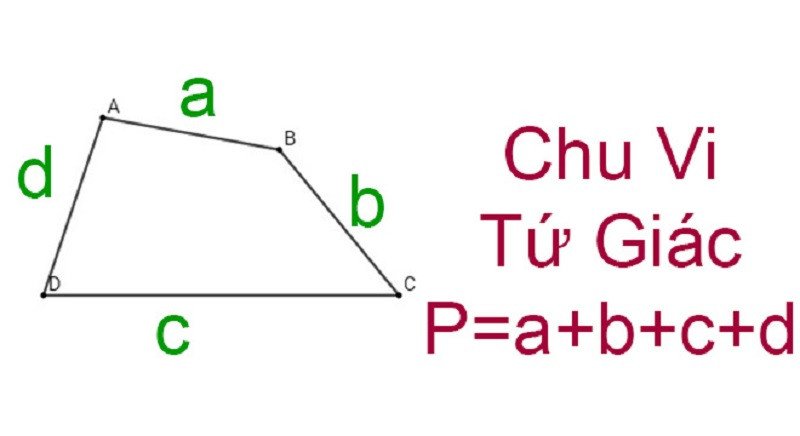 Các dạng bài tập tính chu vi hình tứ giác toán lớp 4 đa dạng