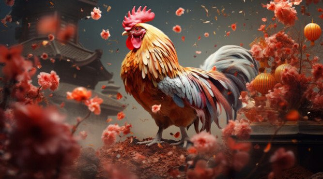 Gương mặt dũng mãnh của con Gà, biểu tượng cho người nam 44 tuổi là tuổi con gì