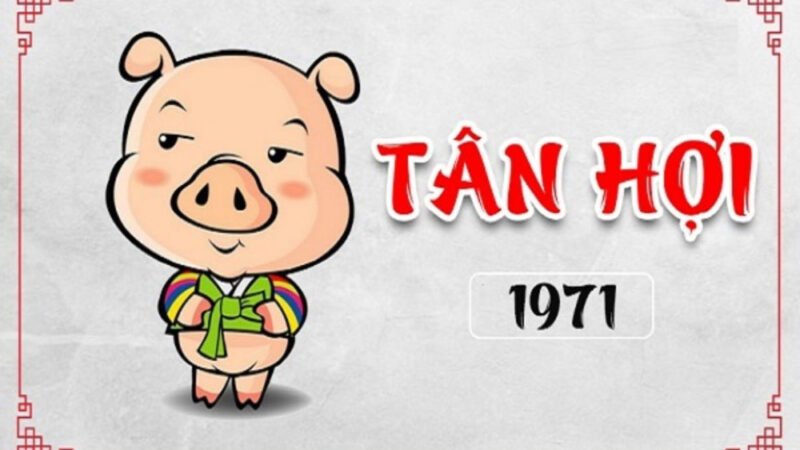 Hình ảnh hai người bắt tay nhau tượng trưng cho sự hợp tác làm ăn thuận lợi của tuổi Tân Hợi 1971
