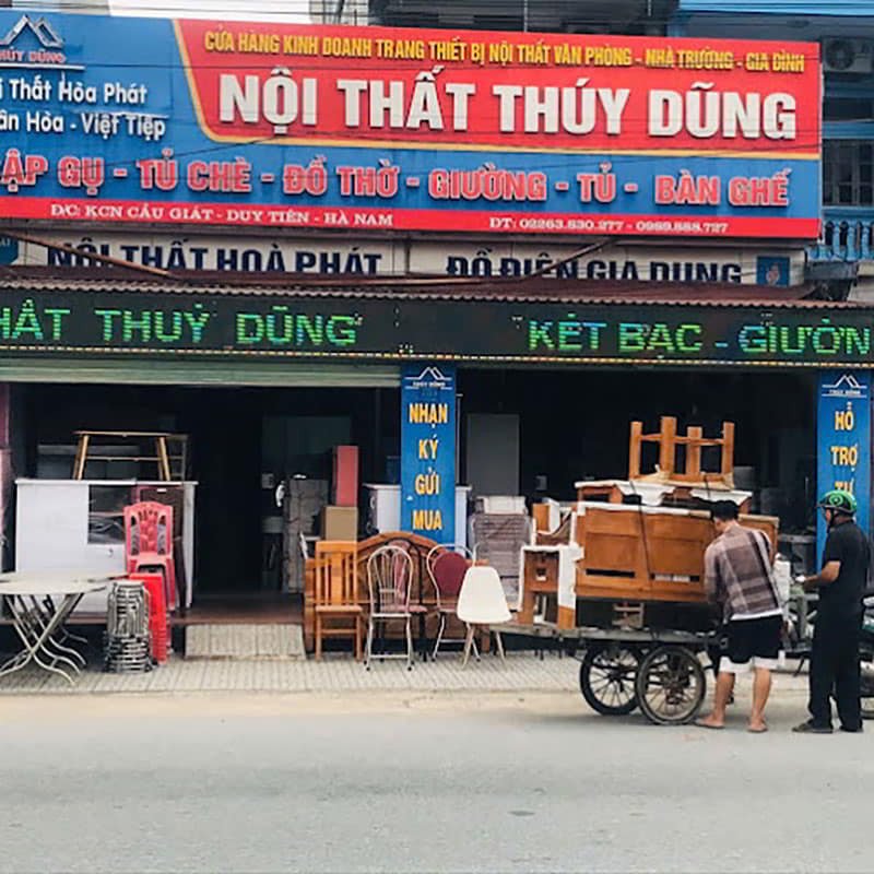 alt="Mặt tiền cửa hàng Đồ Gỗ Thúy Dũng tại Hà Nam"
