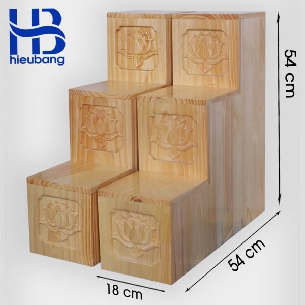 Bộ Tam Cấp Thần Tài Vân Liền: Nâng Tầm Không Gian Thờ