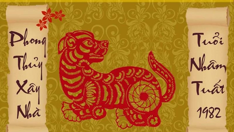 Bản đồ chỉ dẫn các hướng nhà tốt cho nam Nhâm Tuất sinh năm 1982 để thu hút tài lộc