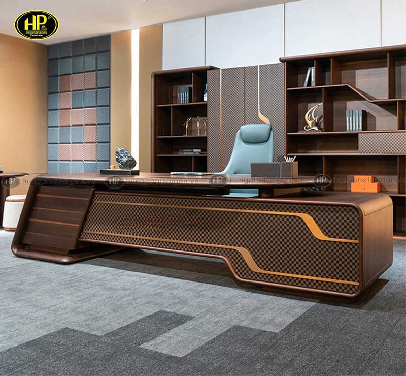 Bàn giám đốc nhập khẩu từ gỗ óc chó Bắc Mỹ