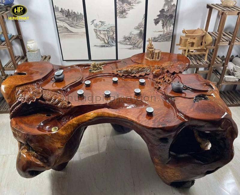 Bàn trà gỗ xá xị cao cấp