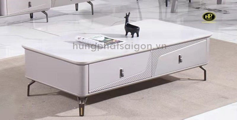 Bàn trà làm từ chất liệu gỗ công nghiệp MDF