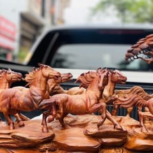 Bát Mã Truy Phong Gỗ Sụn Cẩm Việt Ngang 1m07 -04