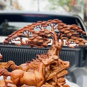 Bát Mã Truy Phong Gỗ Sụn Cẩm Việt Ngang 1m07 -05