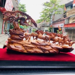 Bát Mã Truy Phong Gỗ Sụn Cẩm Việt Ngang 1m07 -14