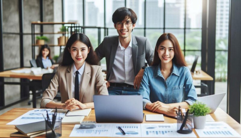 Biểu đồ phong thủy minh họa các yếu tố khi xem hợp tuổi làm ăn