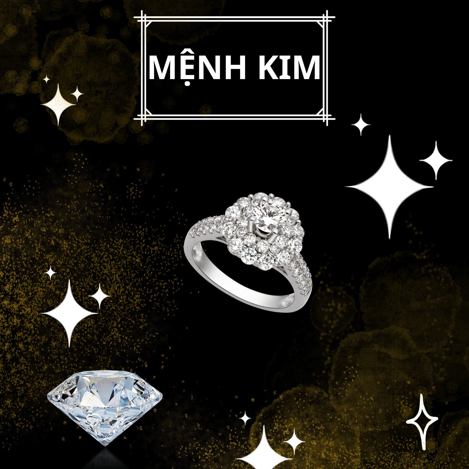 Biểu tượng kim loại quý, đại diện cho bản mệnh Kim Bạch Kim của tuổi Quý Mão 1963.